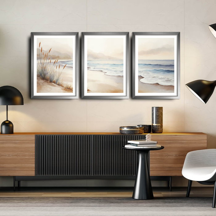 Wallity Conjunto de 3 Pinturas Decorativas Multicolor en MDF con Marco Wallity Conjunto de 3 Pinturas Decorativas Multicolor en MDF con Marco